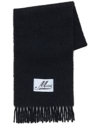 Marni - Logo Patch Fringed Scarf - Lyst