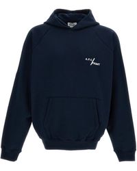 A.P.C. - Cotton Fleece Hoodie With Logo Detail - Lyst
