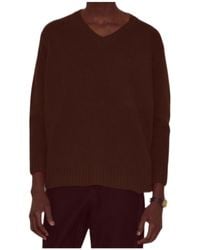 Bode - Long-Sleeved V-Neck Sweater - Lyst