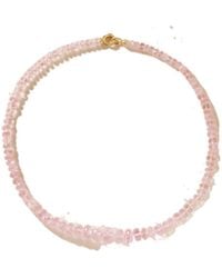 Irene Neuwirth - 18-Karat Morganite Beaded Necklace - Lyst
