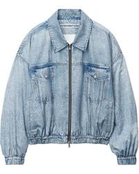 Alexander Wang - Denim Bomber Jacket - Lyst