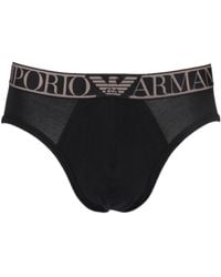 Emporio Armani - Logo Triangle Briefs - Lyst