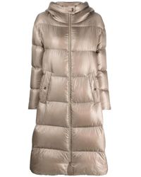 Herno - Padded Zip-Up Long Coat - Lyst
