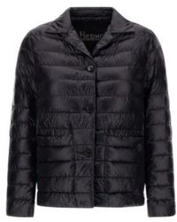 Herno - Quilted Down Jacket With Button Fastening - Lyst