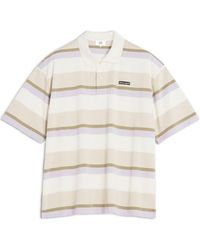 Maison Kitsuné - Maison Kitsuné Striped Ss Oversize Polo Shirt - Lyst