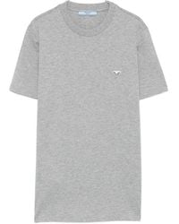 Prada - Logo-Patch T-Shirt - Lyst