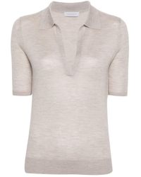Gabriela Hearst - Frank Fine-Knit Polo Shirt - Lyst