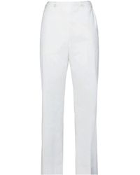 Maison Margiela - Minimalist Solid Flared Pants - Lyst