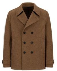 Harris Wharf London - Double-Breasted Peacoat - Lyst