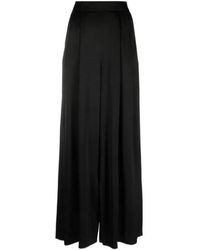 Fabiana Filippi - Satin Wide-Leg Trousers - Lyst