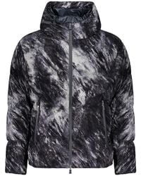 Herno - Hooded Printed Down Jacket - Lyst