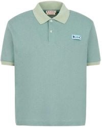 Marni - Jacquard Short-Sleeve Polo Shirt - Lyst