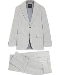 BOSS - Pinstripe Slim-Fit Suit - Lyst