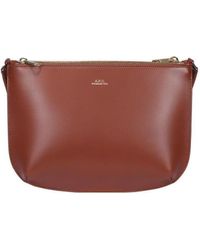 A.P.C. - Sarah Logo Crossbody Bag - Lyst