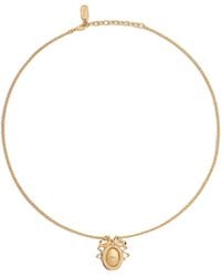Dior - Oval Pendant Necklace - Lyst