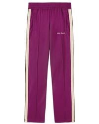 Palm Angels - Logo Embroidered Straight Leg Track Pants - Lyst