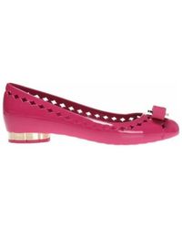 Ferragamo - Bow Ballet Shoes - Lyst