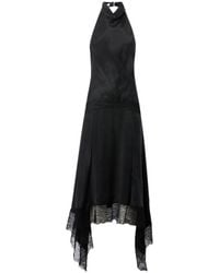 ANDAMANE - Tish Lace-Trim Handkerchief-Hem Maxi Dress - Lyst