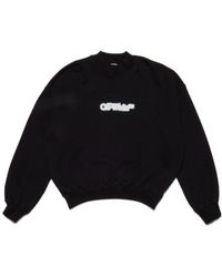 Off-White c/o Virgil Abloh - Logo Printed Crewneck Sweatshirt - Lyst