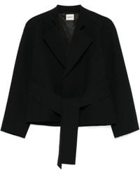 KHAITE - Edith Long-Sleeved Belted Jacket - Lyst