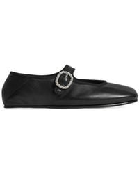 Bottega Veneta - Round-Toe Ballet Flats - Lyst