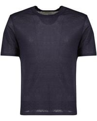 Officine Generale - Officine Générale Garment-Dyed Linen T-Shirt - Lyst