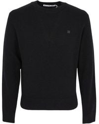 Acne Studios - Crew Neck Long-Sleeved Sweater - Lyst