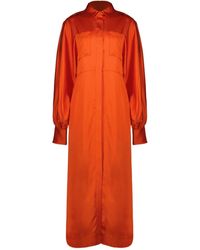 IRO - Ursana Long Shirt Dress - Lyst