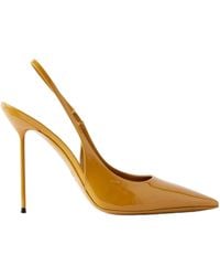 Paris Texas - 105 Lidia Patent-Leather Slingback Pumps - Lyst