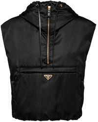 Prada - Re-Nylon Half-Zip Gilet - Lyst