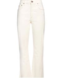 Rag & Bone - Solid Color Straight Leg Trousers With Fringe Hem - Lyst
