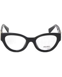 Miu Miu - Eyewear Cat-Eye Frame Glasses - Lyst
