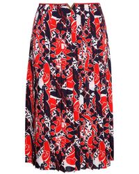Valentino - Archive Manifesto High Waist Pleated Skirt - Lyst