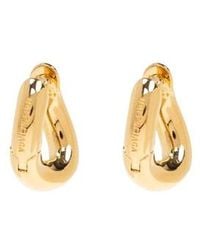 Balenciaga - Logo Engraved Earrings - Lyst