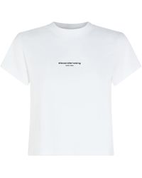 Alexander Wang - Shrunken Logo T-Shirt - Lyst