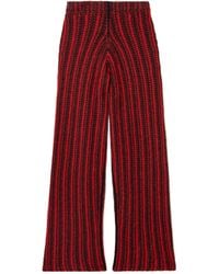 The Elder Statesman - Striped Loose-Fit Trousers - Lyst