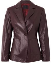 JOSEPH - Glenview Leather Blazer - Lyst