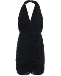 ROTATE BIRGER CHRISTENSEN - Ruched Sequin-Embellished Ruffled Mini Dress - Lyst