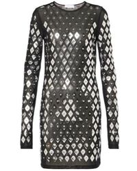 Rabanne - Studded Jersey Minidress - Lyst