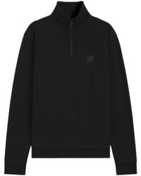 BOSS - Zetrust Quarter Zip Fleece - Lyst