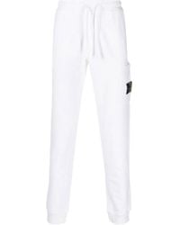 Stone Island - Logo Patch Tapered Track Pants - Lyst