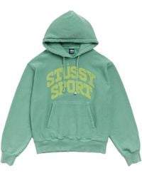 Stussy - Block Sport Hoodie Garment Dyed - Lyst