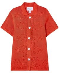 Calle Del Mar - Hollow Knit Shirt - Lyst