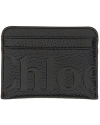 Chloé - Chloé Logo Embossed Cardholder - Lyst