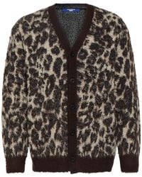 Junya Watanabe - Leopard-Print Jacquard Cardigan - Lyst