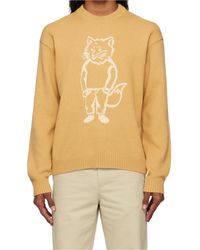 Maison Kitsuné - Maison Kitsuné Dressed Fox Intrarsia Jumper - Lyst