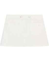 Courreges - Two-Pocket Denim Mini Skirt - Lyst