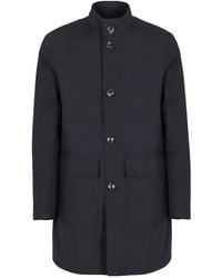 Herno - Long-Sleeved Button-Up Coat - Lyst