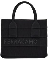 Ferragamo - Ferragamo Signature Small Tote Bag - Lyst