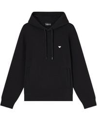 Emporio Armani - Drawstring Long-Sleeved Hoodie - Lyst